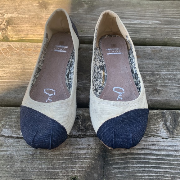 Toms Burlap Alessandra Vegan Classics Ballet Flat Size 7 - Picture 6 of 10